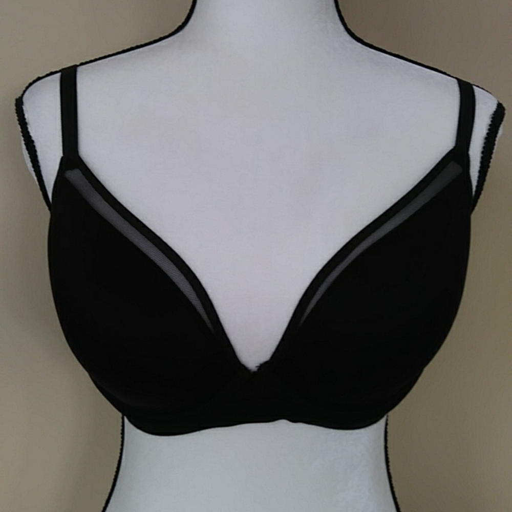 Maidenform Sweet Nothings Lightly Lined Mesh Underwire Bra 38D Black